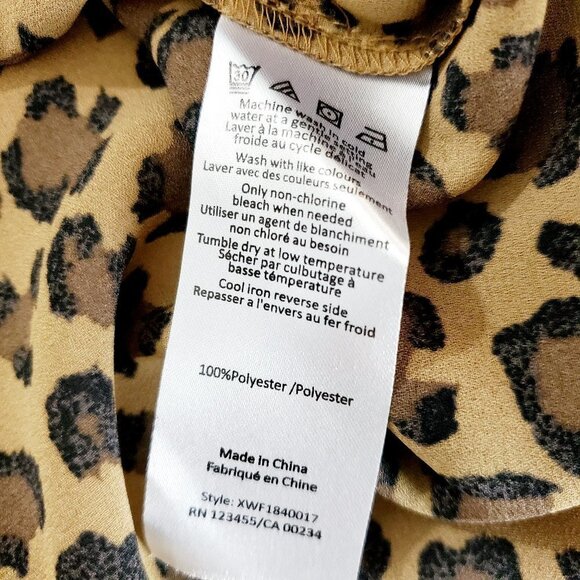 HIGHLINE Collective Leopard Cheetah Print Blouse - Picture 9 of 9